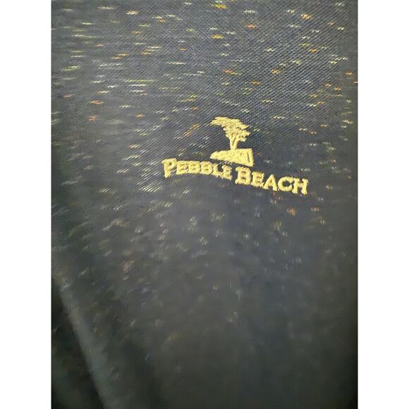 Pebble Beach Polo Shirt Mens XL Blue Heather DRY-LUXE Performance Golf Links - Picture 2 of 6